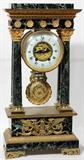 Lot #2075, S.G.D.G. SONNERIE PROGRES FRENCH BRONZE & MARBLE, CLOCK, H 23", W 11"
