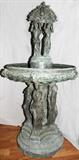 Lot #2119, RENAISSANCE STYLE BRONZE FOUNTAIN, H 103", DIA 44"