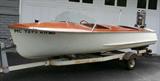 Lot#17, MODERN, 'SUPER DELUXE', MAHOGANY BOAT, 1953, L 14', 5' 6" BEAM, #PE-437