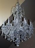 Lot#19, SCHONBEK 'OLDE WORLD' CRYSTAL TWO-TIER CHANDELIER, H 50", DIA 36"