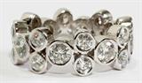 Lot#77, 4.75CT DIAMOND ETERNITY RING, SIZE 7 1/2"