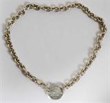 Lot#87, TIFFANY & CO. STERLING SILVER LINK CHOKER STYLE NECKLACE, L 15"