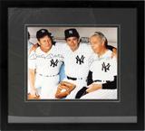 Lot#164, MICKEY MANTLE, JOE DIMAGGIO & BILLY MARTIN AUTOGRAPHED COLOR PHOTO, H 8" X 10"
