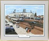 Lot#166, ERNIE HARWELL, ALAN TRAMMEL, ETC., AUTOGRAPHED MOSS PRINT OF TIGER STADIUM, H 22", W 27"