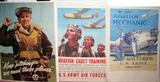 Lot#173, WWII ARMY AIR FORCE RECRUITMENT POSTERS, THREE