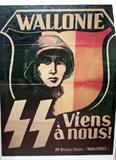 Lot#183, GERMAN/BELGIAN WWII PROPAGANDA POSTER, 31" X 23", 'WALLONIE VIENS A'NOUS!'