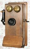 Lot#282, WALNUT CRANK TELEPHONE, H 20", W 9"