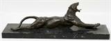 Lot#1014, ANNA VAUGHN HYATT HUNTINGTON (1876-1973), BRONZE SCULPTURE, H 4", L 13", YAWNING TIGER