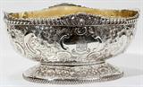 Lot#1015, ATKIN BROTHERS STERLING SILVER CENTERPIECE BOWL, 1892, SHEFFIELD, H 7", W 10", L 13"