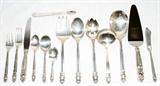 Lot#1020, INTERNATIONAL 'ROYAL DANISH' STERLING FLATWARE SET, 78 PIECES (SERVICE FOR TWELVE)