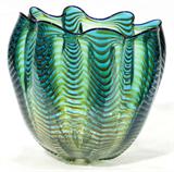 Lot#1025, DALE CHIHULY (1941-), GLASS SEAFORM VESSEL, H 8"