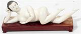 Lot#1062, CHINESE CARVED IVORY DOCTOR'S MODEL, H 3", L 9 1/2"