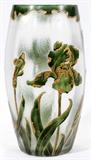Lot#1093, MOSER ENAMELED CAMEO GLASS VASE, H 11 1/2", W 6"