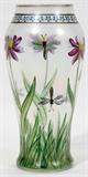 Lot#1095, MOSER GLASS VASE, H 8", DRAGON FLY