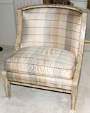 Lot#1123, DREXEL HERITAGE SILK UPHOLSTERED CHAIRS, PAIR
