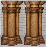Lot#1160, CLASSICAL STYLE PEDESTALS, PAIR, H 42", W 19", D 14"