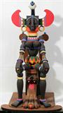 Lot#1177, JACQUELINE FOGEE (20TH C.), POLYCHROME WOOD SCULPTURE, 1976, H 42", D 24"