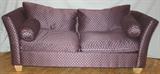 Lot#1394, EXPRESSIONS LAVENDER UPHOLSTERED SOFA, L 88"
