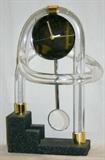 Lot#1402, LUCITE MANTEL CLOCK, H 20", W 13"
