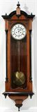Lot#1403, GERMAN WALNUT TWO-WEIGHT WALL CLOCK, 19TH C., H 47"