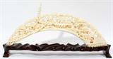 Lot#1415, CHINESE CARVED IVORY BRIDGE, H 5.5", L 12"