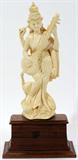 Lot#1423, HINDU IVORY GODDESS FIGURE, H 8"