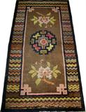 Lot#1557, CHINESE ANTIQUE HAND WOVEN CARPET 62" X 34"