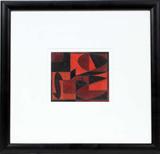 Lot#2042, VICTOR VASARELY (HUNGARIAN/FRENCH 1908-1997), WATERCOLOR/GOUACHE, 4 9/16" X 5 7/8" SIGHT, "HARPIS"