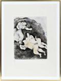 Lot#2049, MARC CHAGALL, ETCHING, SIGNED, 12.4 X 9.6, LOT AND HIS DAUGHTERS