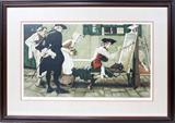 Lot#2053, NORMAN ROCKWELL (AMERICAN, 1894-1978), LITHOGRAPH, 39/200, 18" X 31", 'COLONIAL SIGN PAINTER'