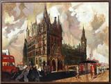 Lot#2056, LEROY FOSTER, AMERICAN OIL PAINTING, 36" X 48", "KINGS CROSS LONDON"