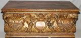 Lot#2075, ITALIAN GILT CARVED WOOD CASSONE, 19TH C., H 25", L 62", D 27"