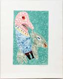 Lot#2119, ROLF NESCHE, COLOR AQUATINT ETCHING, 19 1/2" X 12 3/8", 1968, "ESELREITER"