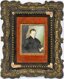 Lot#2247, WATERCOLOR ON IVORY PORTRAIT MINIATURE, 19TH CENTURY, 3 1/4" X 2 5/8"