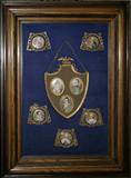 Lot#6, NAPOLEONIC SEVRES AND FRENCH PORCELAIN PORTRAITS [8] AND EASEL 19TH.C.