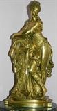Lot#3, LOUIS KLEY, BRONZE ALLEGORICAL SCULPTURE, H 23", ALLEGORICAL FIGURE