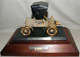 Lot#8, 1903 MODEL 'A' FORD, 1/8 SCALE RUNABOUT, 100TH ANNIVERSARY, STERLING SILVER AND GOLD, H 10", L 13"