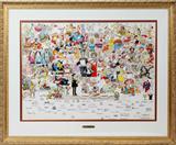 Lot#18, HAND DRAWN CARTOON CHARACTERS 1986 27" X 37" "VOICE OF THE CHILDREN"