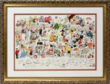 Lot#19, HAND DRAWN CARTOON CHARACTERS 20" X 30" "CARTOONISTS CONSTITUTION"