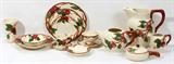 Lot#60, "FRANCISCAN" HAND PAINTED PORCELAIN DINNER SERVICE, 155 PCS