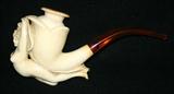 Lot#119, MEERSCHAUM FIGURAL PIPE, H 4", L 8"