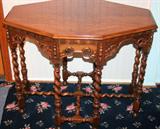Lot#276, EDWARDIAN STYLE LAMP TABLE, H 29", W 36", D 24"