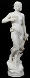 Lot#1009, ROSALIND COOK (20TH C.), BRONZE GARDEN SCULPTURE H 40", 'A HARE-Y CARRY', #24/36