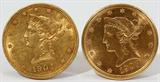 Lot#1062U. S. $10 GOLD COINS, 1904 & 1907, TWO
