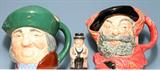Lot#1323, ROYAL DOULTON CHARACTER MUGS, THREE, H 3 3/4"-6 1/2"