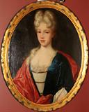 Lot#2004, EUROPEAN OVAL OIL ON CANVAS, C. 1800-1830, 33" X 26", PORTRAIT OF A LADY