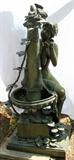 Lot#2047, AFTER MATHURIN MOREAU, BRONZE GARDEN FOUNTAIN 20TH C., H CA. 50", W CA. 22", D CA 19"