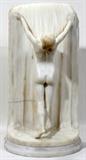 Lot#2110, ART NOUVEAU ITALIAN MARBLE LAMP, H 19", SIGNED A FRILLI, CIRCA 1890