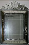 Lot#2247, VENETIAN GLASS MIRROR, H 45", L 31"