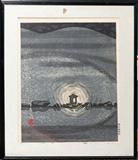 Lot#39, HASHIMOTO OKIIE (JAPANESE, 1899-1993), WOODBLOCK, 1960, 21" X 16 1/2"